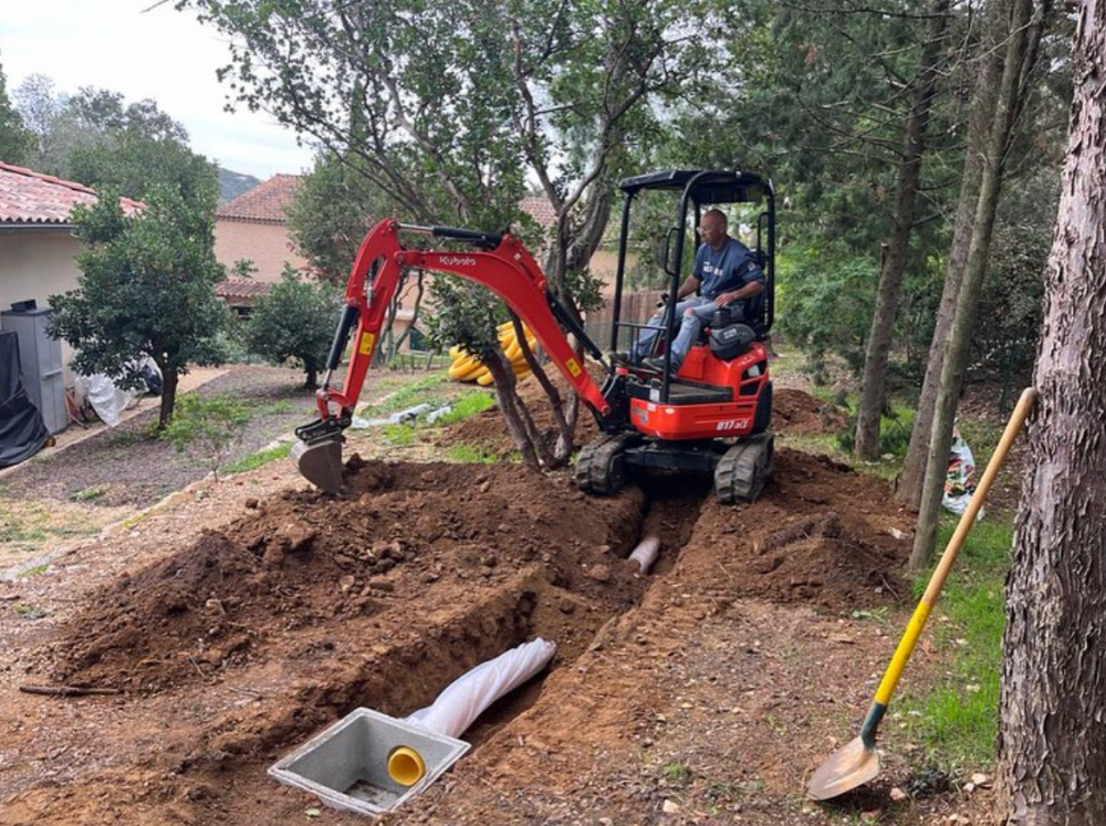 Réalisation d’un réseau pluvial avec remise en forme du terrain ...
